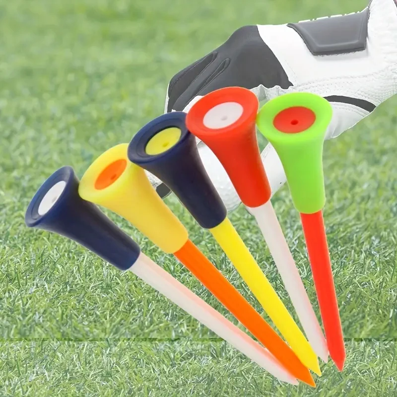Golf Nail Soft Rubber Sleeve Plastic Nail Rubber Big Head Tee Ball Holder GOLF Ball Bracket Seat