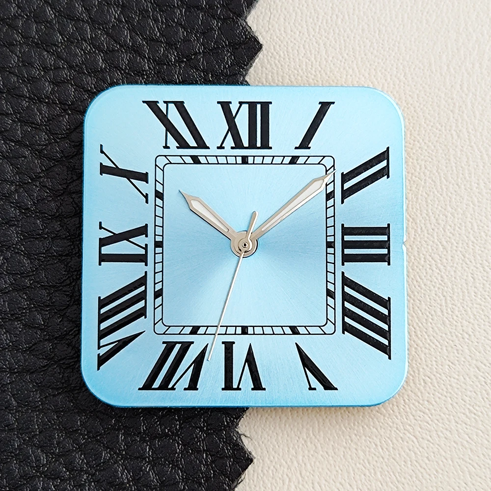 SUPER NH35 Dial 27mm Men's Square Watch Dial Roman Numeral Scale Dial Customizable Logo Suitable For NH35 Movement Accessories