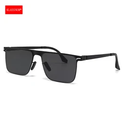 KLASSNUM Men Polarized Sunglasses Ultra Light Driver Sunglasses Anti-ultraviolet Glare Sun Glasses Ultra-thin UV400 for Fishing