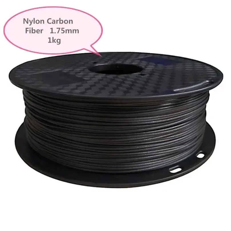 PA-CF Nylon Carbon Fiber Reinforced Nylon 3D Printer Consumables FDM Material 1KG 1.75MM  Consumables Material