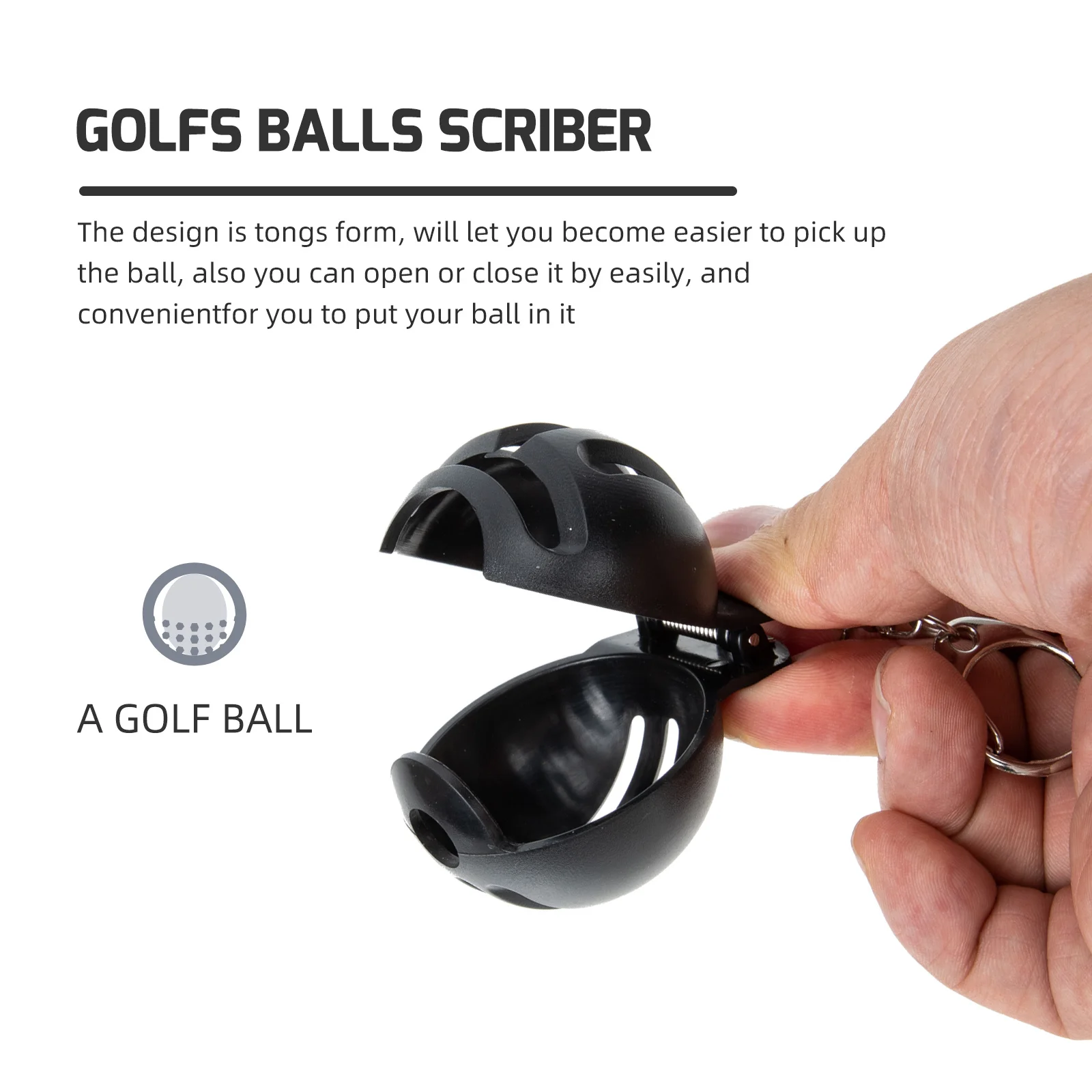 

2Pcs Golf Ball Marker Stencil Portable Plastic Golfs Ball Line Marker Tool Lightweight Durable Golfing Supplies