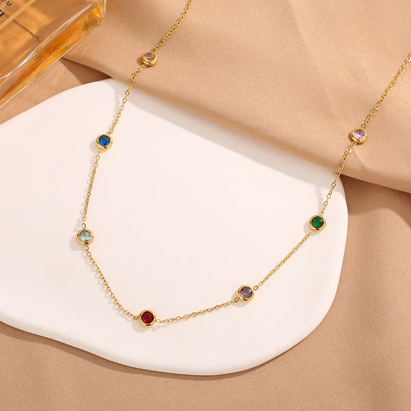 

Personalized Birth Stones Necklace Women Choker Necklace