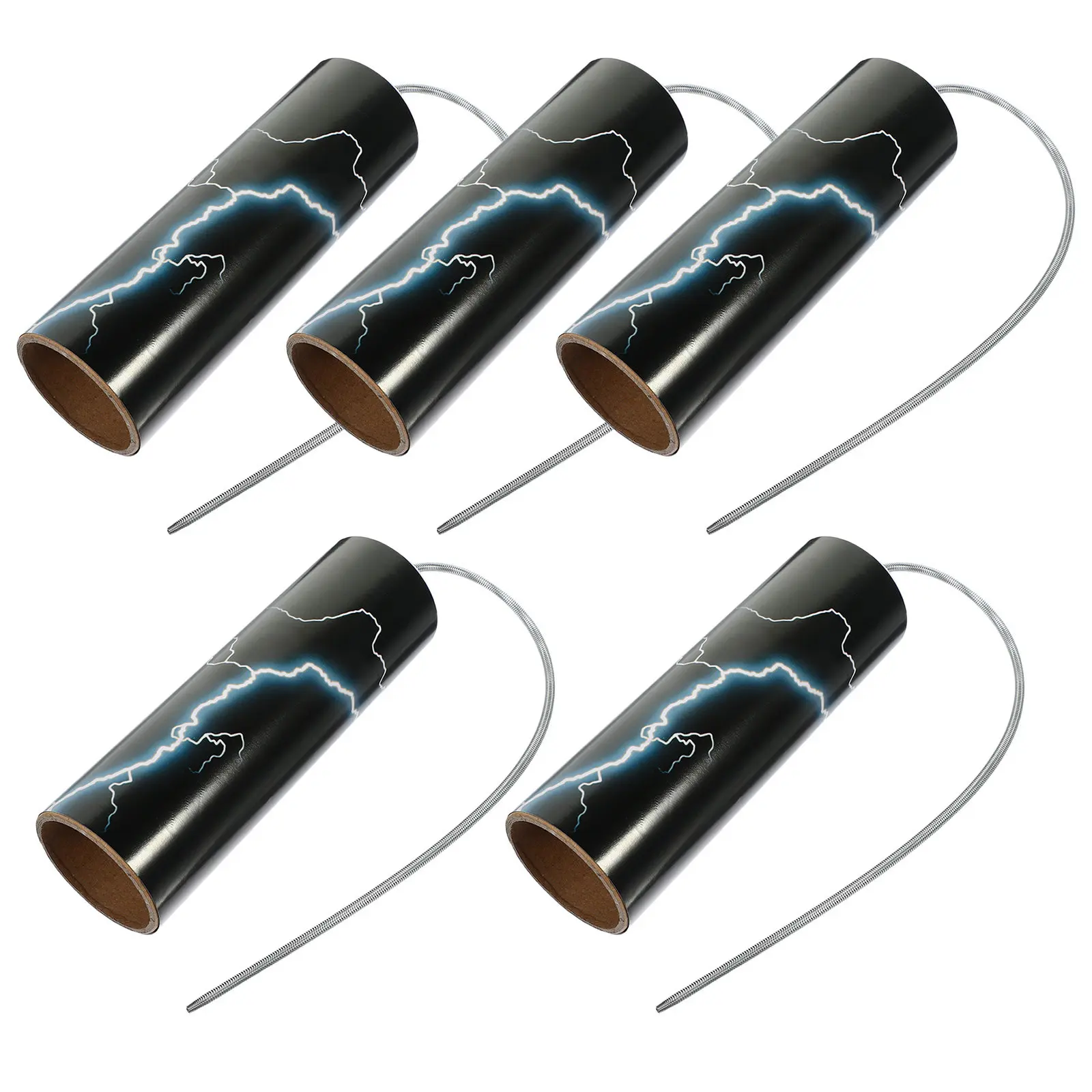 

5Sets Musical Thunder Shaker Drum Interactive Spring Percussion Tool for Sound Exploration Stormy Tube Prop At Home