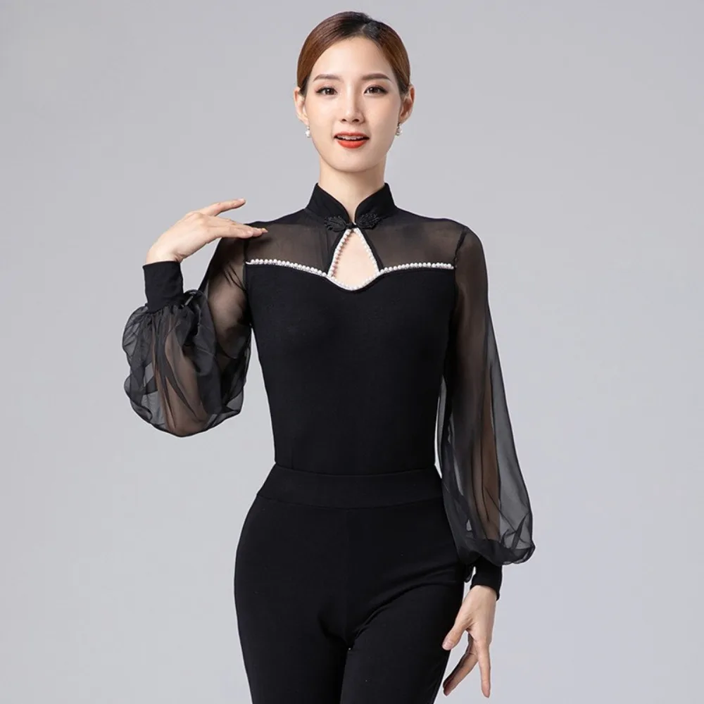 قميص الرقص الحديث للسيدات الراقية - ملابس التدريب والمدرب، مثالي لممارسة الآداب