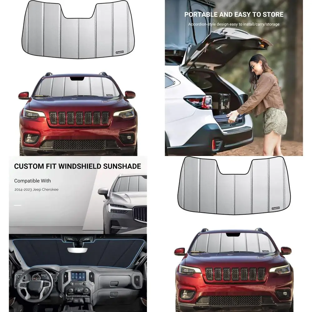 

Cherokee 2014-2023 Солнцезащитный козырек на лобовое стекло — защитный козырек