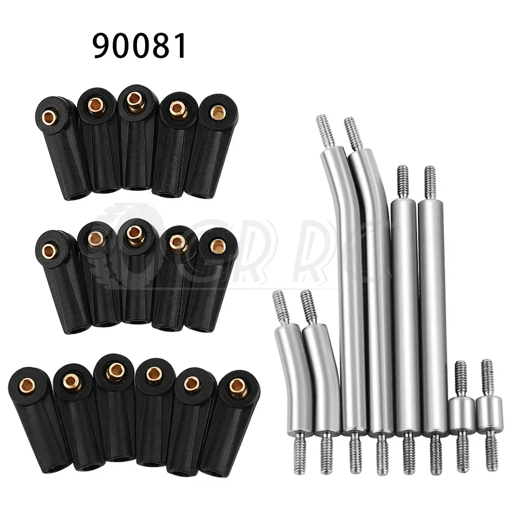 8 pz In Acciaio Inox Carrozzeria Collegamenti Asta di Collegamento Set per 1/24 Axial SCX24 AXI00002 C10 90081 AXI00005 RC Crawler Parte Aggiornata