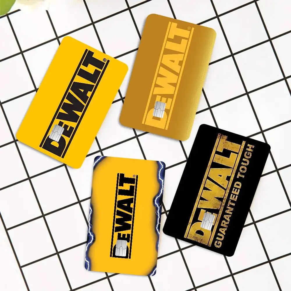 D-Dewalts Logo Anime Spend Or Save Funny Shell On Off Ultra Thin No Fade Sticker Skin Cover Film For Debit Credit Card