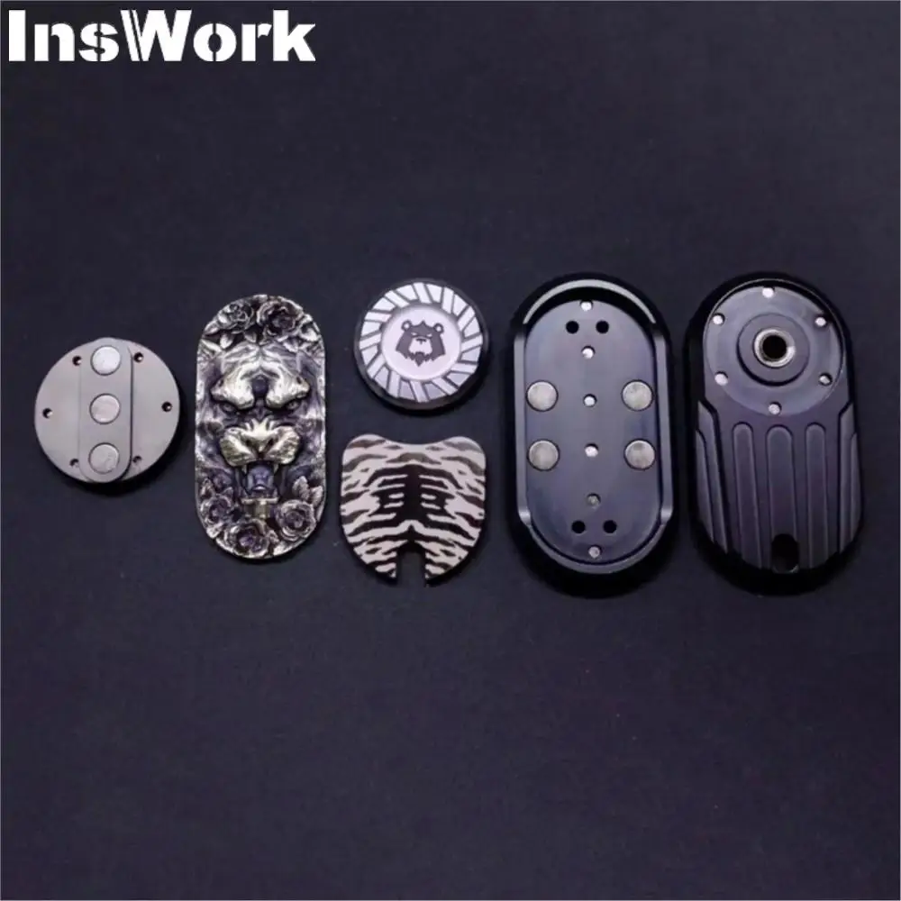 TKEDC Unlimited Push Slider Zirconium Cupronickel Zirconium Colorful Four Generations Of Tigers Fidget Magnet