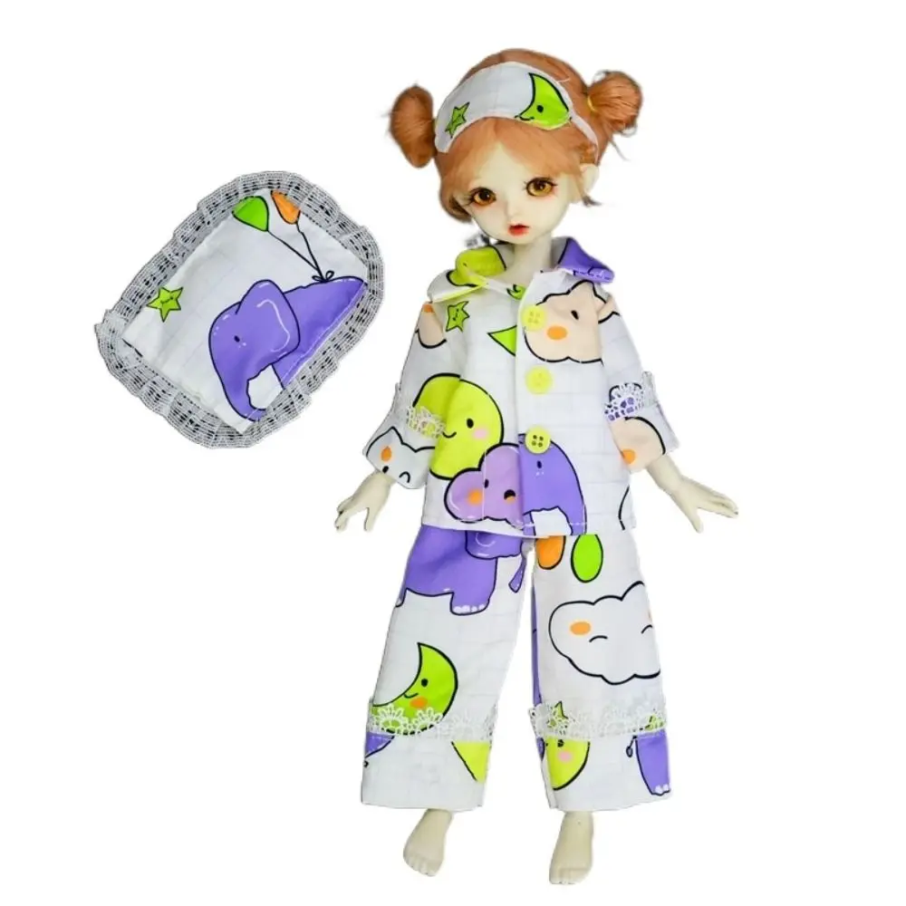 

DIY Toy Striped 30cm Doll Pajamas Dress Up Handmade Doll Sleep Clothes Cute Sweet Casual Wear BJD Doll Clothes Gift for Girls