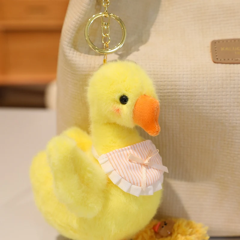 ตุ๊กตาห่านการ์ตูนขนาด 15 ซม. 8 แบบ ของเล่นตุ๊กตาห่านนุ่มนิ่มสำหรับพวงกุญแจ กระเป๋า ของขวัญวันเกิด