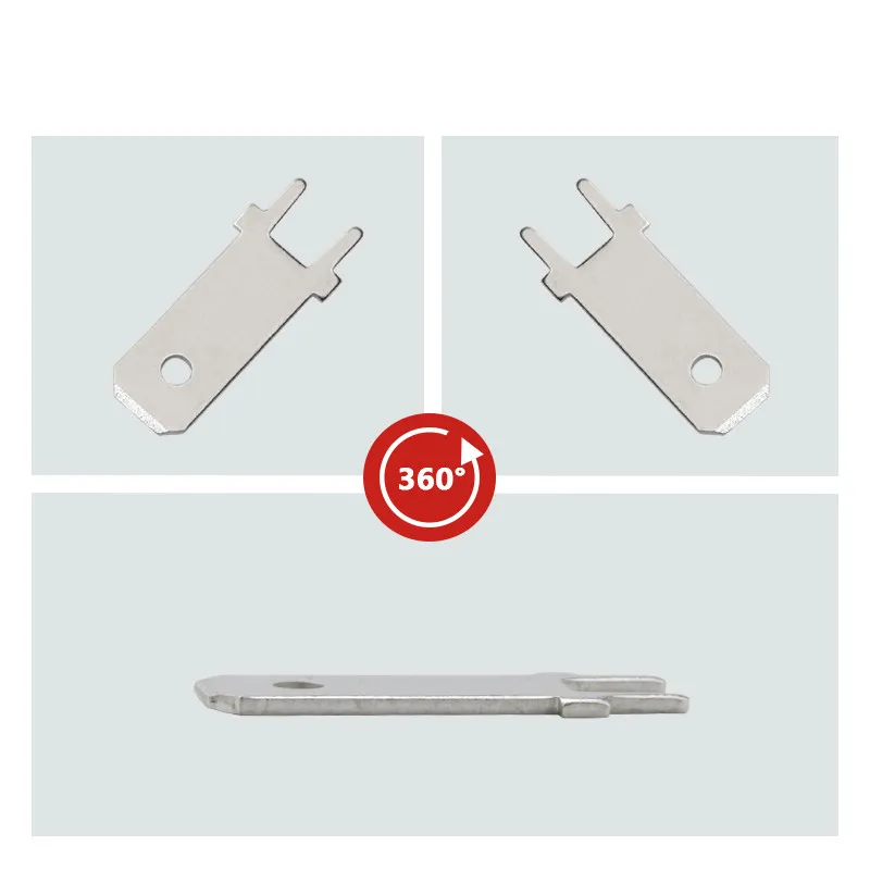 50pcs/100pcs 6.3 Lengthened circuit board insert 6.3mm PCB solder terminal  s PCB solder inserts PCB welding sheet