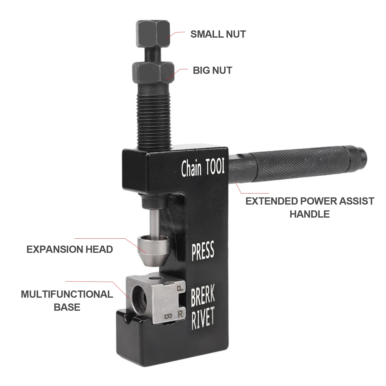 Motorcycle Chain Breaker Rivet Kit Special Chain Disassembly Maintenance Tool Fit 520 525 530 Chain