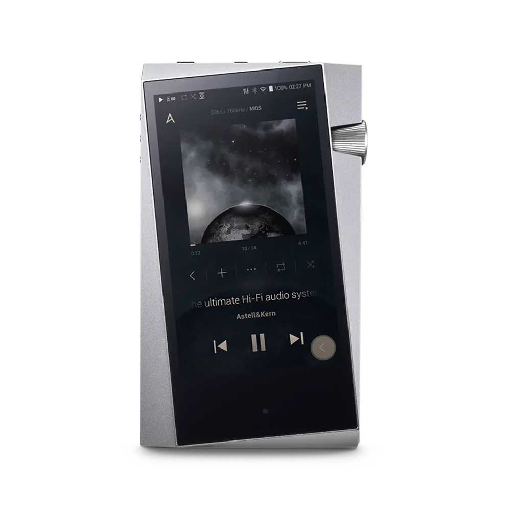 Used Original Astell&Kern A&Norma SR25 Digital Audio Player With Dual DAC CS43198 Up to 21 Hours Playback Moon Silver