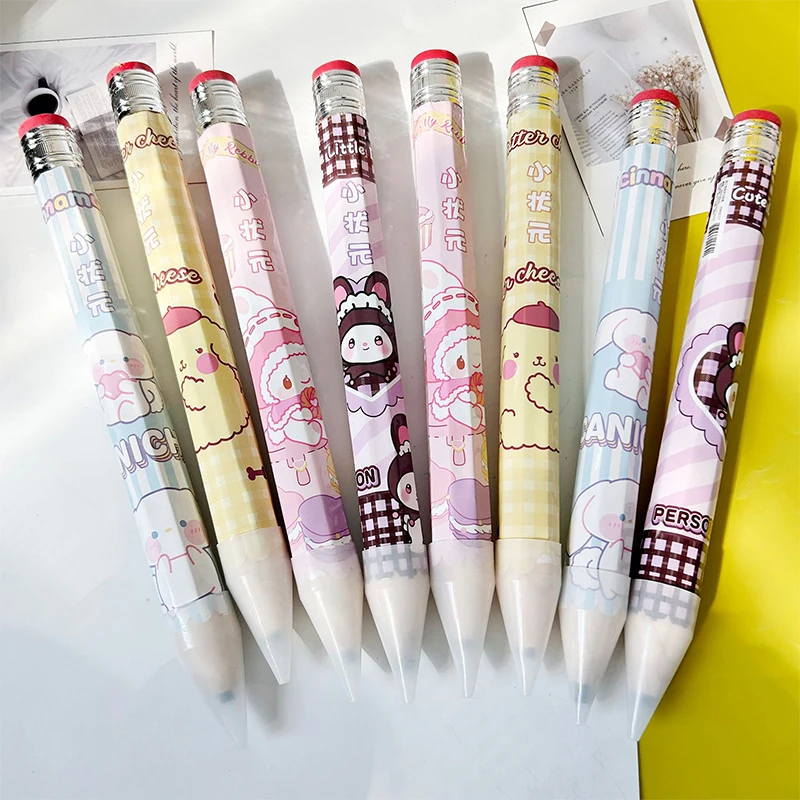 1Pc Creative Oversized Sanrio Kuromi Pencil Cute Student Stationery School Supplies Student Prize Pencil Gifts