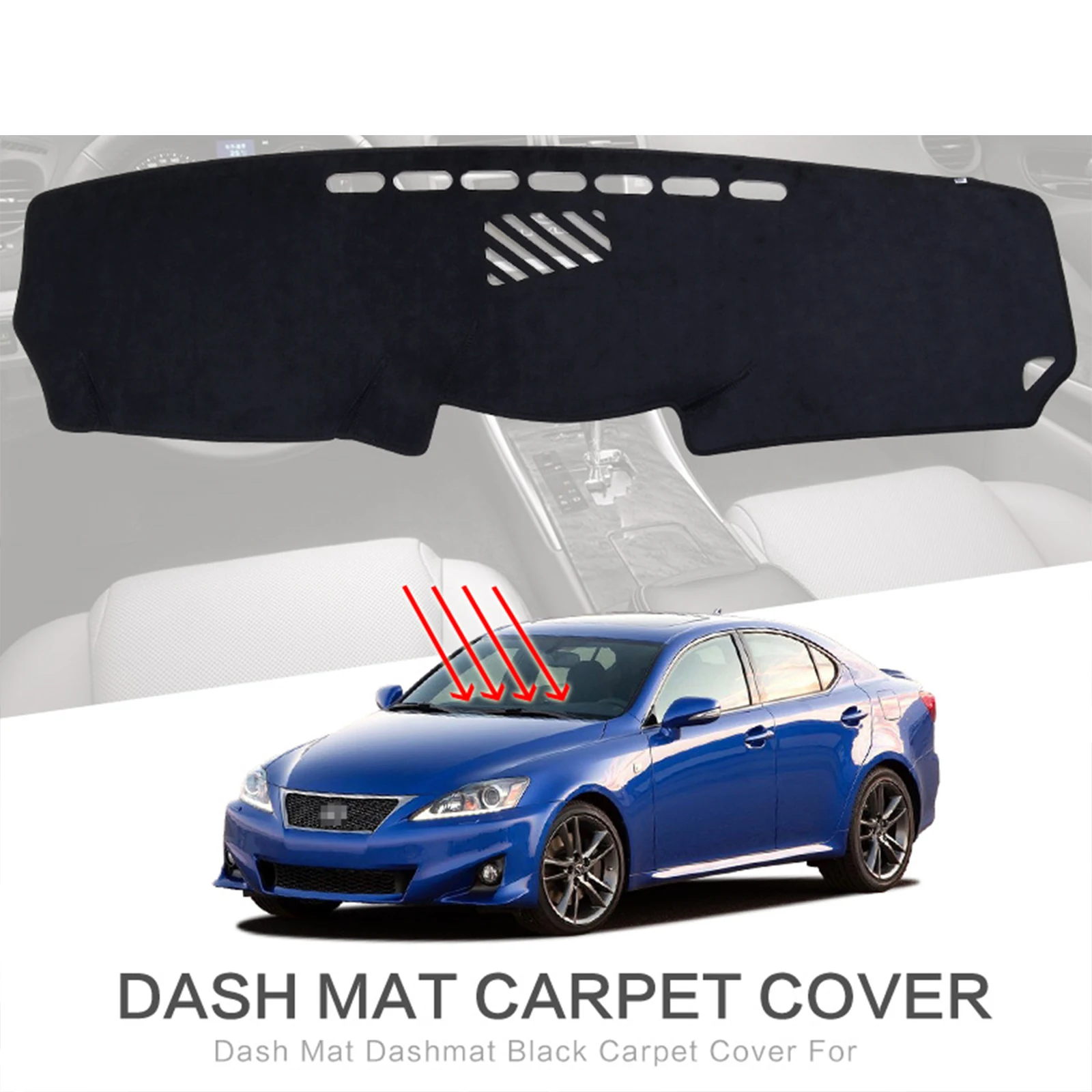 

for Hyundai Tucson NX4 N Line 2021 2022 2023 Hybrid Car Dashboard Mat Accessories Sunshade Protective Carpet Dash Mat Dashmat