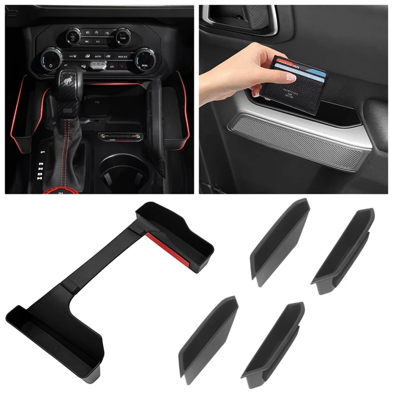 

Car Door Handle Storage Box Center Console Gear Shift Storage Box Tray For Ford Bronco 2021 2022 2023 Replacement Accessories