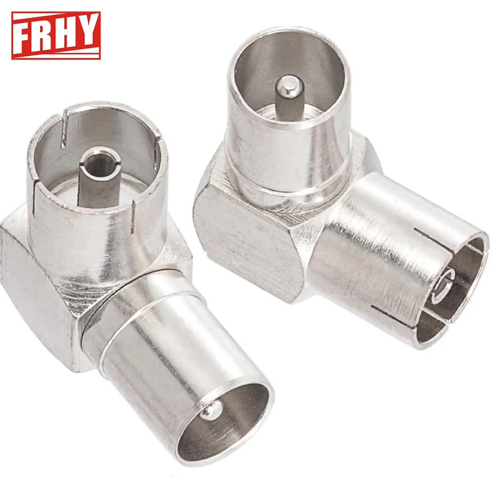 

10PCS TV Connector! TV PAL Right Angle 90 Degree Adapter Perfect for Antenna Satellite TV DVR Space Saving Use