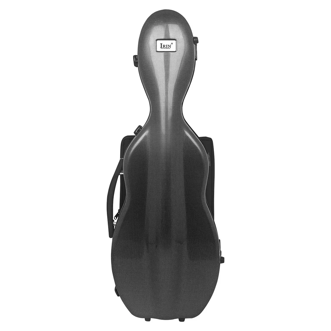 IRIN 4/4 Violin Case Carbon Fibre Violin Box with Hygrometer Lightweight Double Shoulder Strap Bag Backpack Violin Accessories