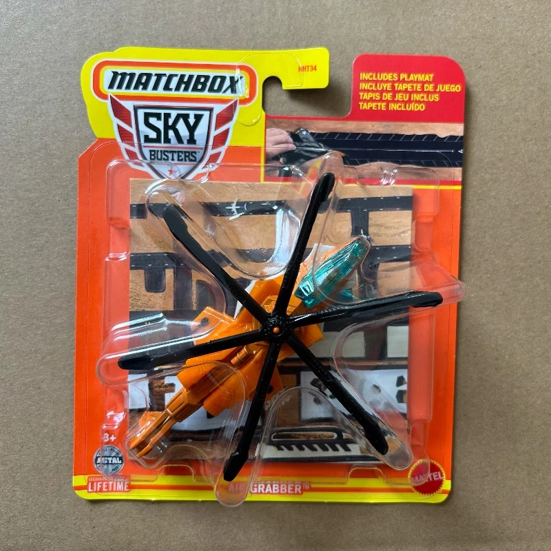 Matchbox Sky Busters Wave 4N 1:64 مقياس يموت الصب نموذج المركبات مجموعة مجموعات الالعاب للأطفال - طائرات هليكوبتر طائرات