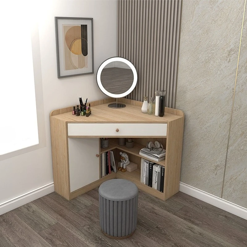 

Компьютерный стол, для спальни, для небольшой квартиры, угловой комод, комбинация из небольшого углового туалетного столика