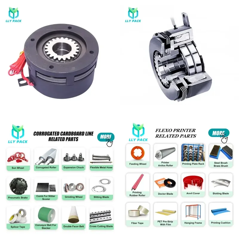 Custom Drawing Services Factory Solenoid Brake Precise Response Electric Magnetic Powder Clutch Brake Combination for Flexo