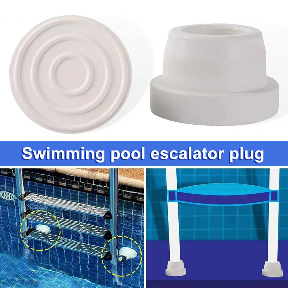 4Pcs Rubber Pool Ladder Bumpers Fit 1.90in Inner Diameter Ladder Tubing Inground Pool Ladder Plug Swimming Pool Accessories