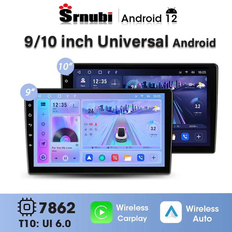 

Carplay 2Din 9" 10" Inch Android 12 Car Radio Multimedia Player Navigation GPS Universal Stereo for Nissan Kia Honda Toyota Ford