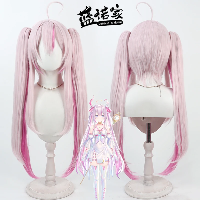 

NIJISANJI Virtual YouTube Na Sera Cos Cosplay Wig Halloween Carnival Party Prop Synthetic Hair Heat Resistant Fiber + Wig Cap