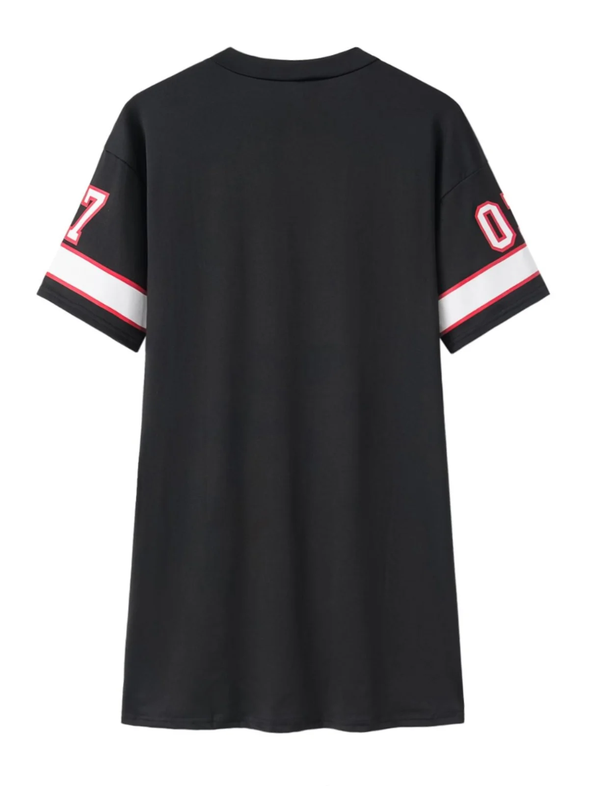 T-shirt ample décontracté pour femmes, chemisier Dr Lady, imprimé, taille moyenne, ort Sve v-ne, jupe trapèze, une pièce, été