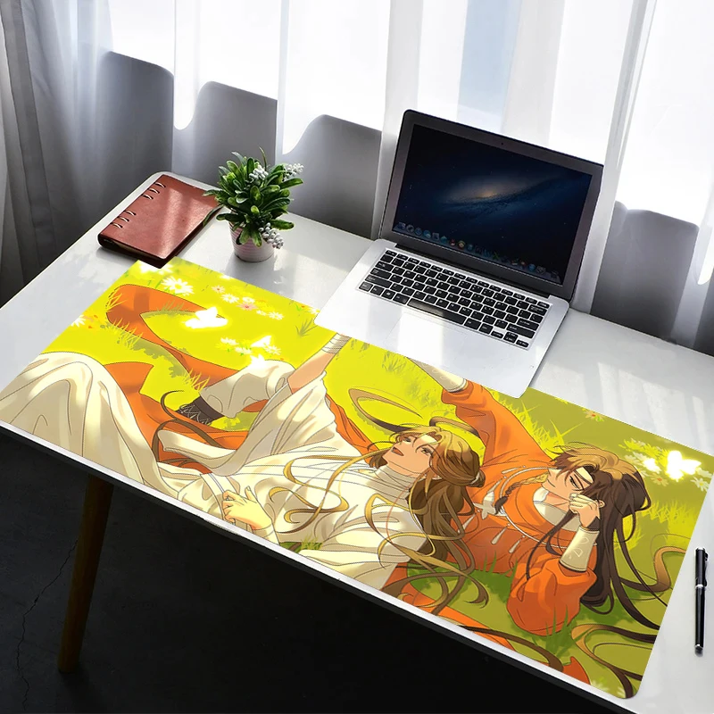 

Mouse Pad Extended Gaming Tian Guan Ci Fu Mousepad With Stitched Edges Desk Mat Non-Slip Base Computer Keyboard Pad For Laptop