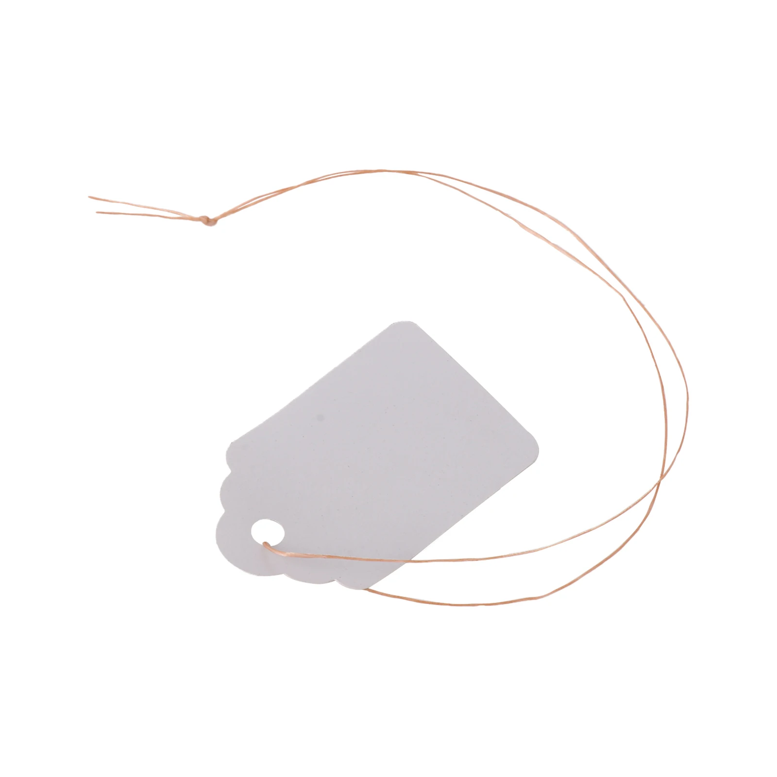 1pcs Reusable Plant Label With Rope 4.5x3 Cm White