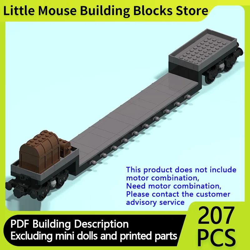 

City Car Model MOC Building Bricks 8 Wheel-Heavy Duty Wagon Modular Technology Children Holiday Gifts Assemble Toys Suit