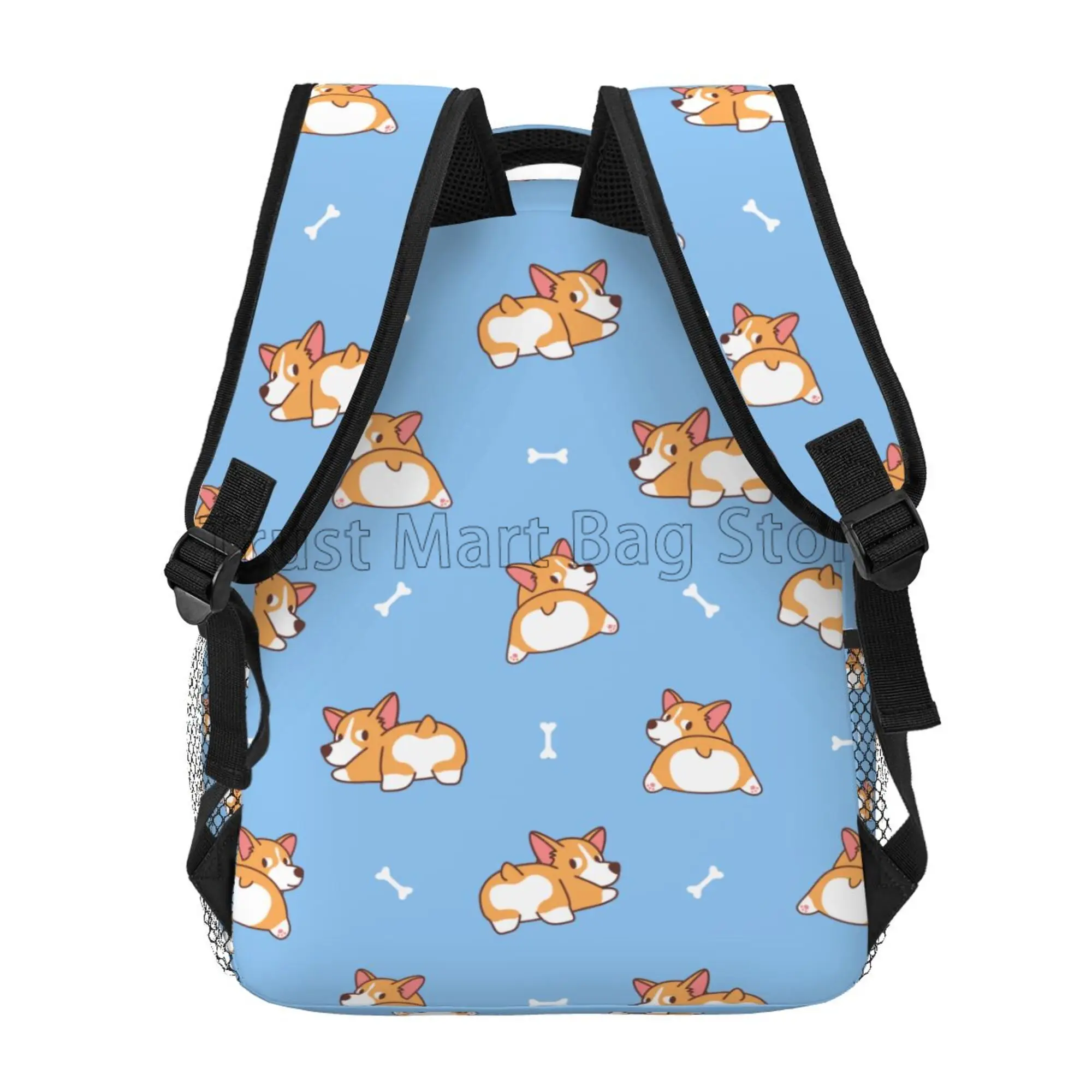 Süße Corgi Hunde Rucksack für Jungen Mädchen leichte Bücher tasche für Schüler Schule Laptop Rucksäcke Unisex Reise Camping Tages rucksack