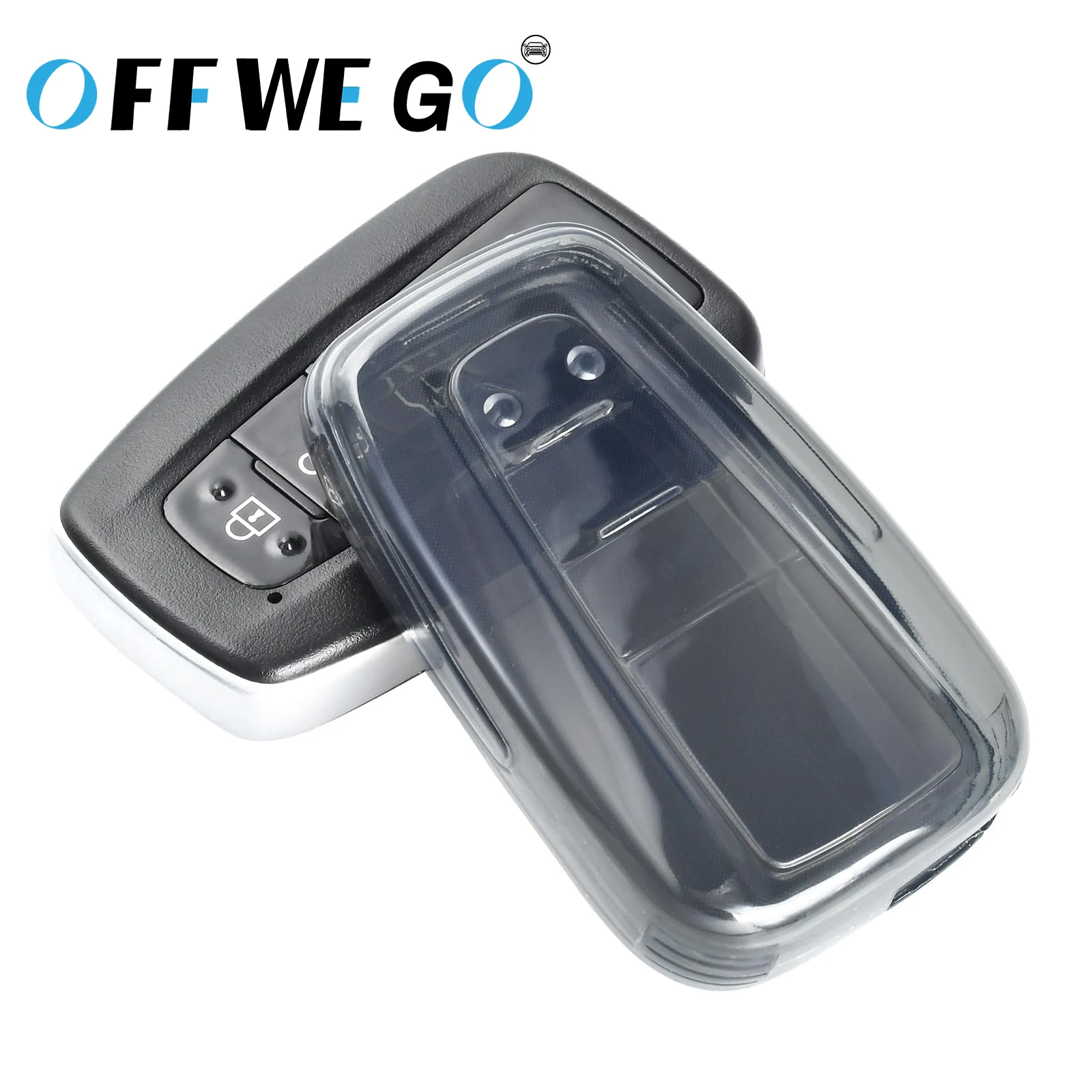 

New Transparent Car Remote Key Case Cover Shell For Toyota Prius Camry Corolla CHR C-HR RAV4 Land Cruiser Prado Accessories