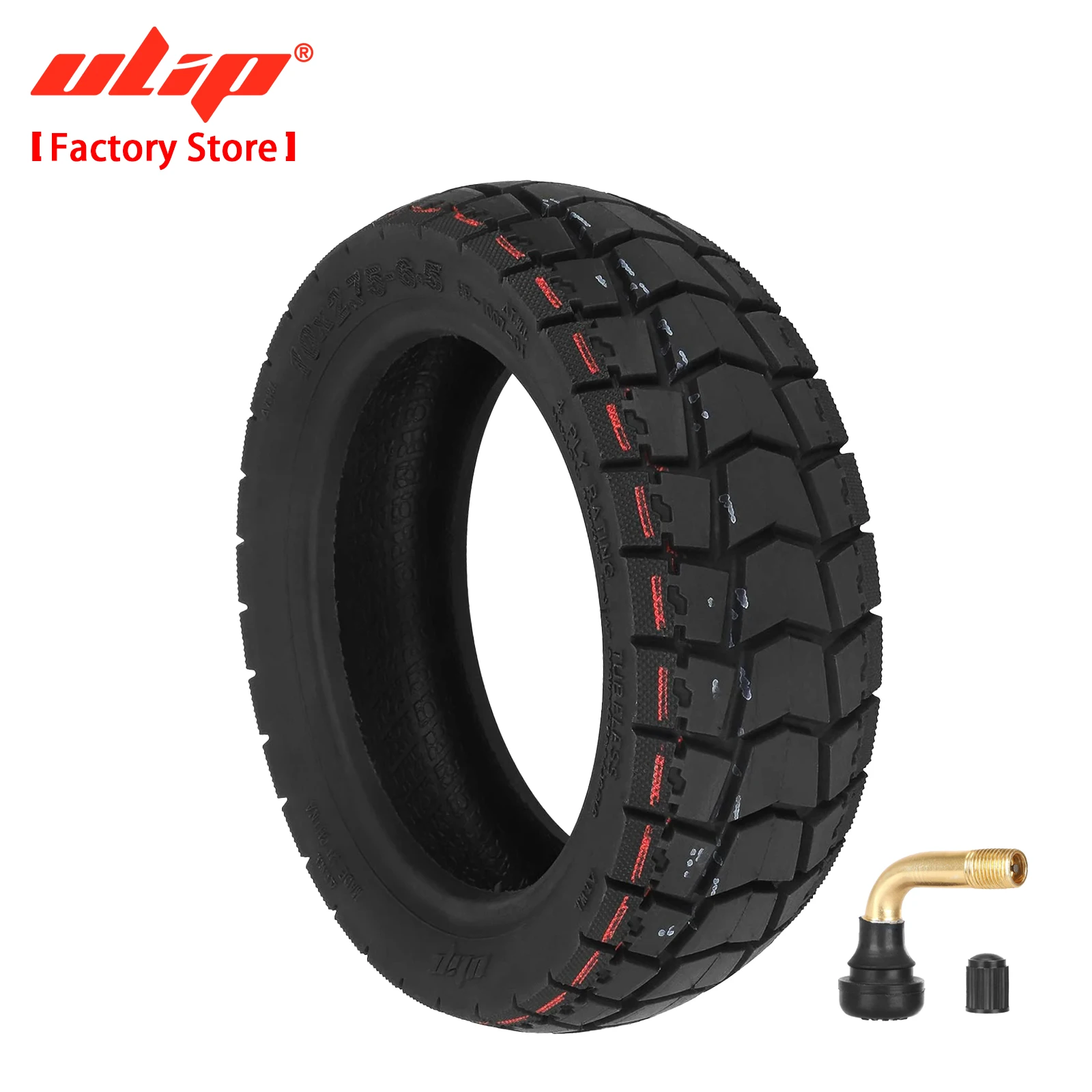 

ULIP 10x2.75-6.5 Tubeless Tire 10 Inch Enhanced Grip Durability Tyre for Speedway 5 Dualtron 3 Spider Max Hover-1 Alpha Scooters