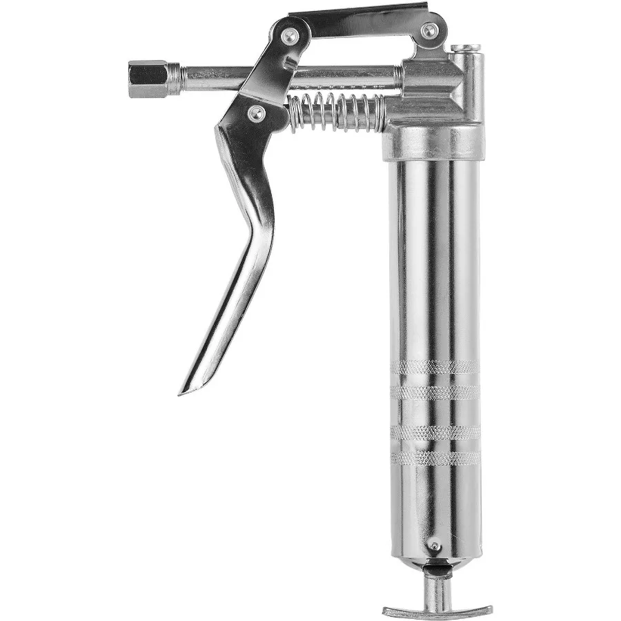 

Pistol Grip Grease Gun 3500 PSI 4 OZ 120 CC Capacity Heavy Duty Professional Grease Gun with 11.65 Inch ible Hose 2 Black Flat