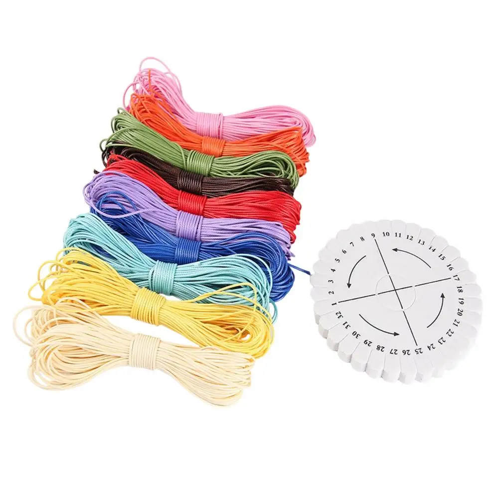 15Meters 1mm Waxed Cotton Cord Waxed Thread Cord String Strap Necklace Rope Beads DIY Jewelry Making for Bracelet