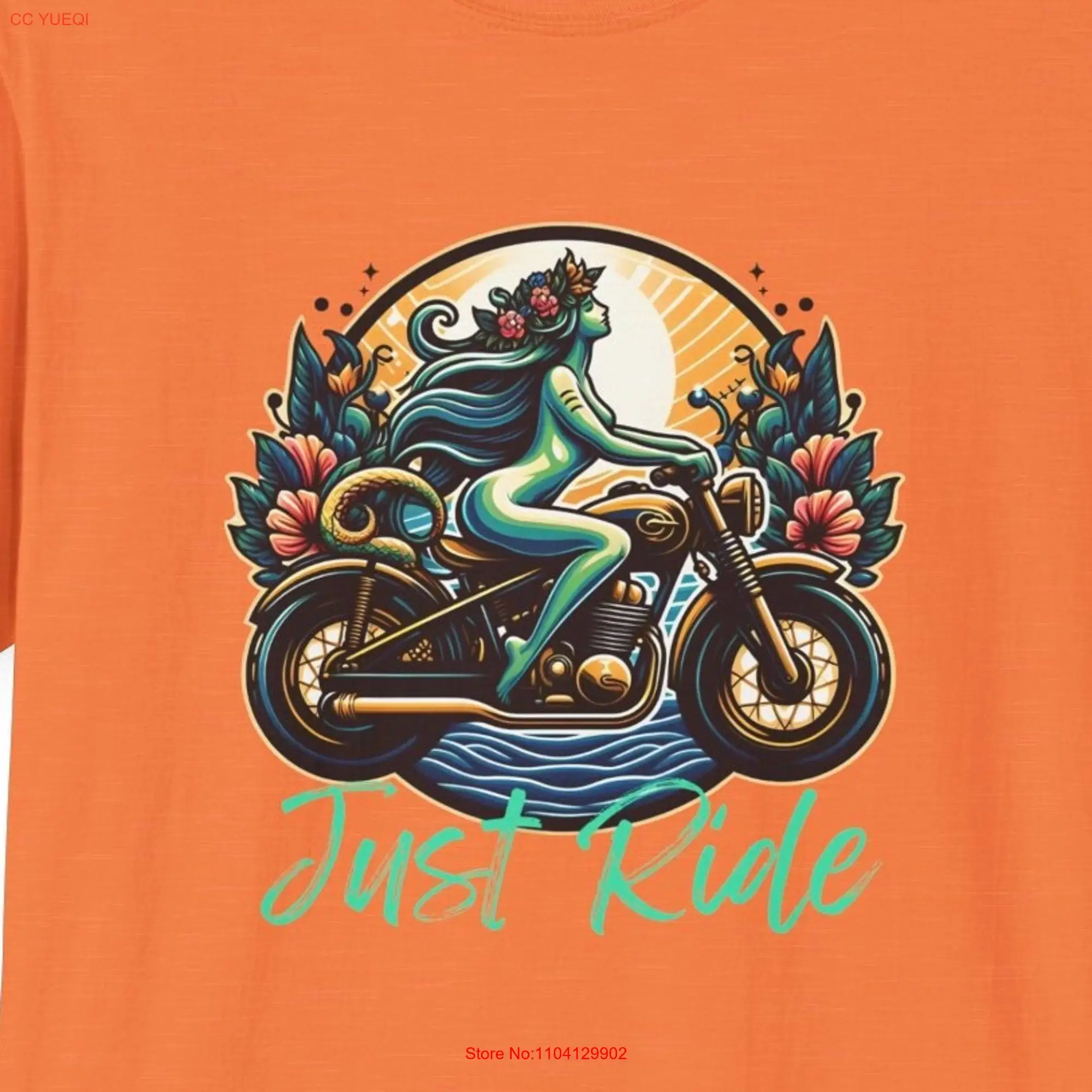 Just Ride T Shirt Motorcycle Motorbike Street Cruiser Hog Chopper long or short sleeves