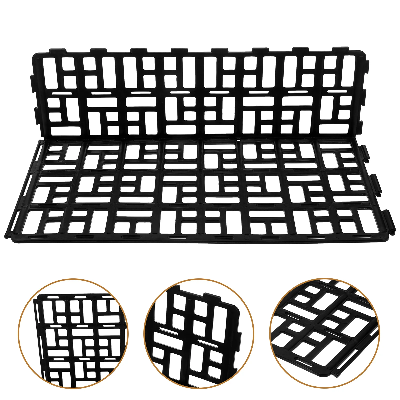 Sturdy Reusable Supermarket Guardrail Fresh Food Display Rack Plastic Baffle Fence For Fruit Vegetable Shelf Organizer