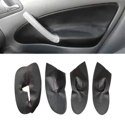 For Skoda Octavia A4 MK1 1998 1999 2000 2001 2002 2003 2004 2005 2006 Car Inner Door Armrest Panel Cover Microfiber Leather Trim