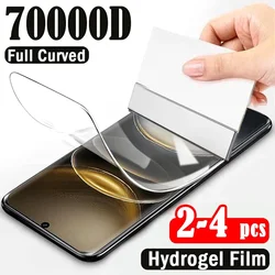 2-4Pcs Full Curved Hydrogel Film for Vivo X100 Ultra X200 X100S X90S X90 X80 X70 Pro Plus Screen Protector for V40e V30e V40 V30