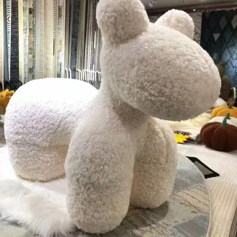 

Стул «Пони», детское сиденье для животных, хлопковое сиденье с рисунком для гостиной, креативный табурет для ленивого дивана