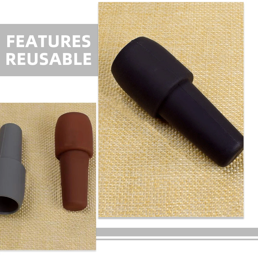 

8 Pcs Bottle Stopper Silicone Plug Beverage Sealer Reusable Cork For Beer Juice Soda Keeps