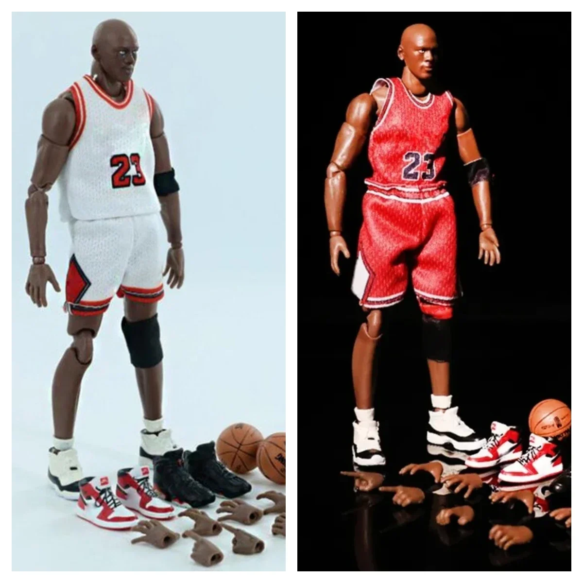 

17cm Mafex anime basketball star Michael Jordan and James Zhenyi No. 23 movable doll statue model collection ornaments Toys Gift