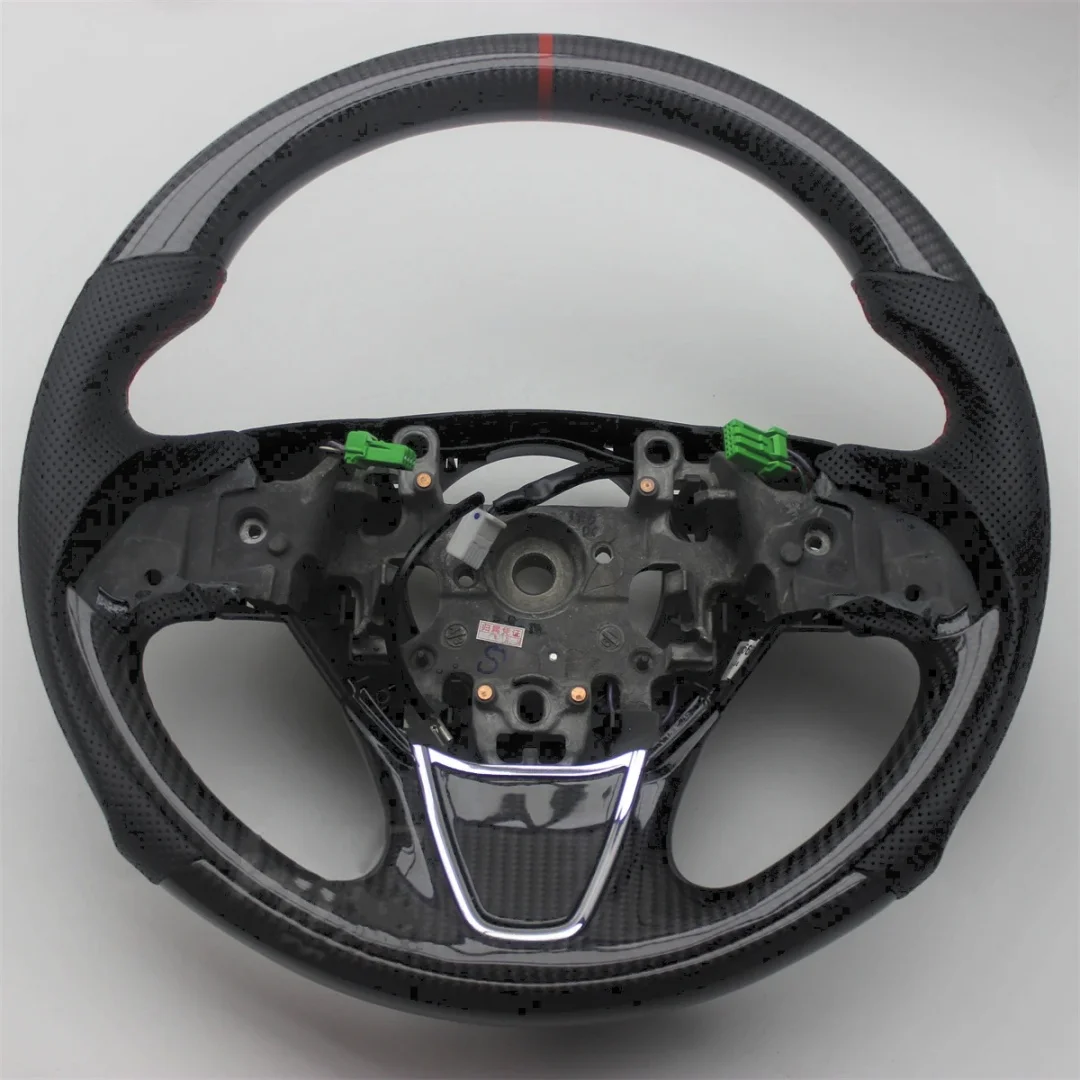 

Replacement For Mitsubishi ASX Outlander Eclipse Cross Real Carbon Fiber Leather Steering Wheel