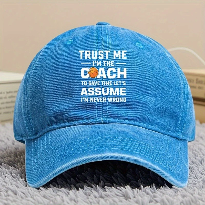 قبعة بيسبول عصرية لمدرب كرة السلة على اليمين دائمًا، قبعة بيسبول كلاسيكية للرجال والنساء لصيد الأسماك والسفر في الهواء الطلق