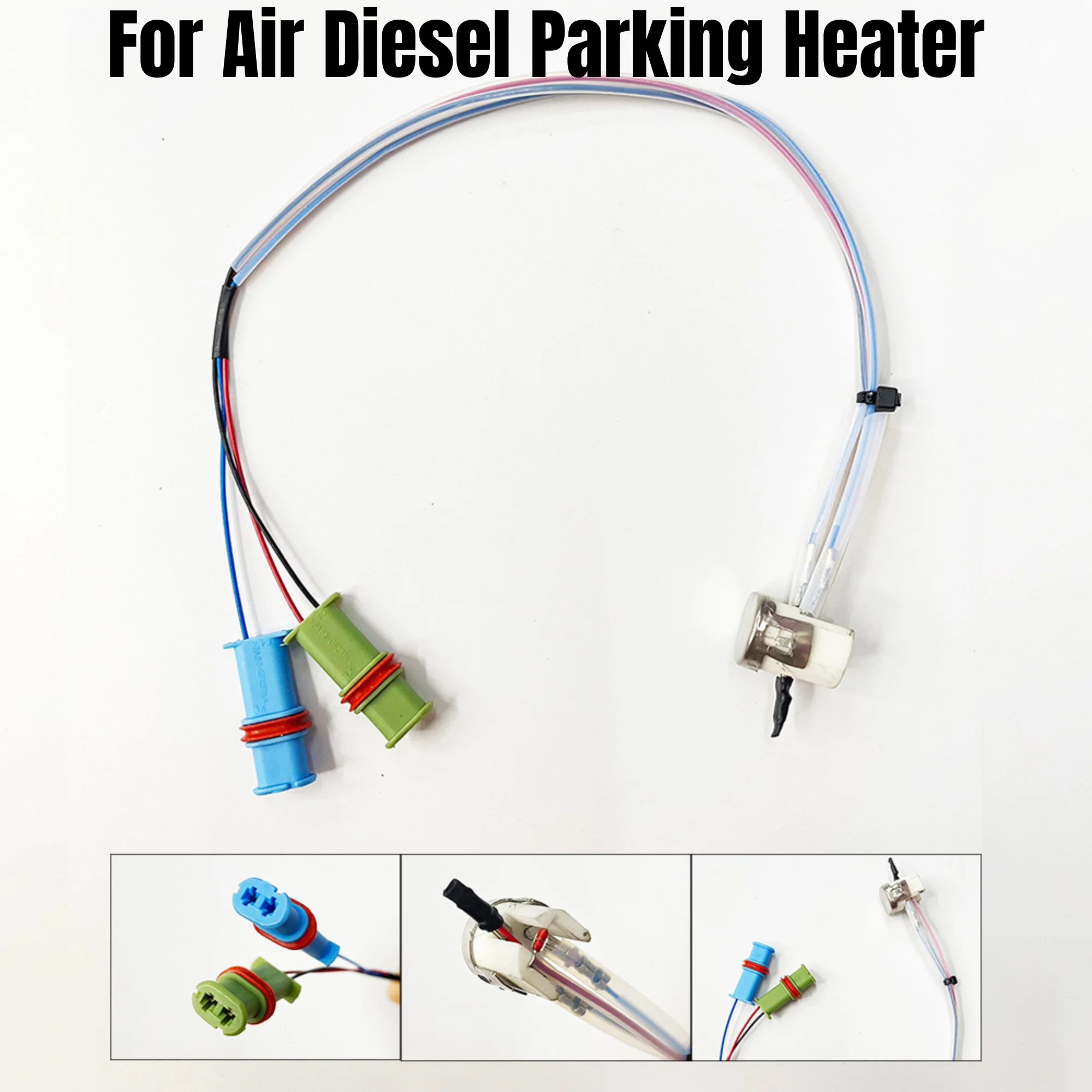 Eberspächer 3‑Wire PT1000 Temperature Sensor, Parking Heater Accessory, High‑Temperature Alarm, Waterproof Connector