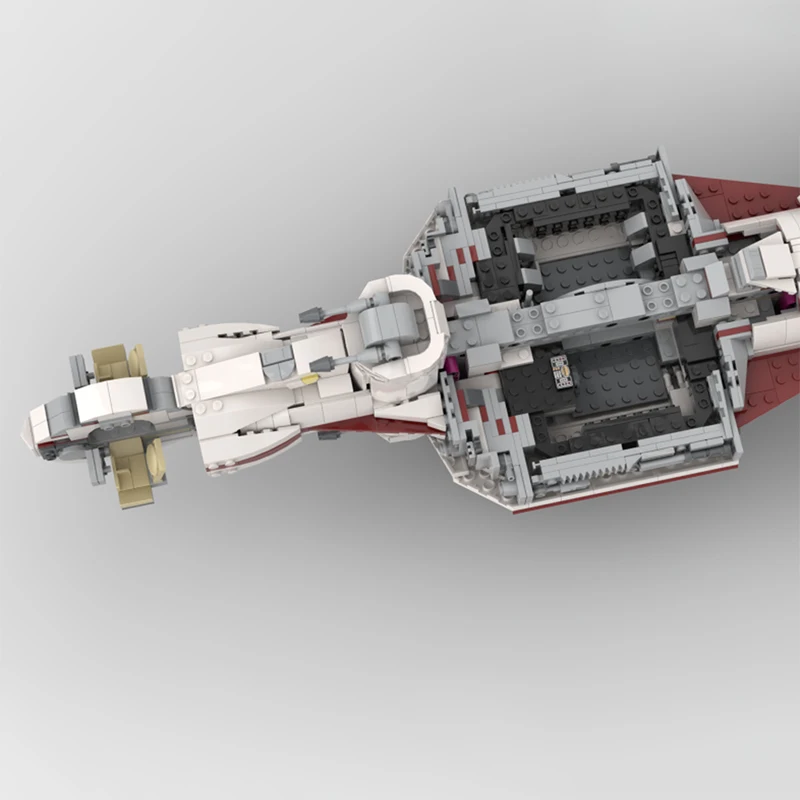 أفلام النجوم العسكرية نموذج MOC قوالب بناء CR90 ضوء الفرقاطة وحدات التكنولوجيا الهدايا عطلة تجميع ألعاب أطفال البدلة