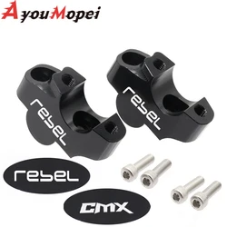 CMX300 CMX500 CMX1100 Handlebar Riser Handle Bar Mount Clamp Adapter For Honda Rebel CM CMX 300 500 1100 Motorcycle Accessories
