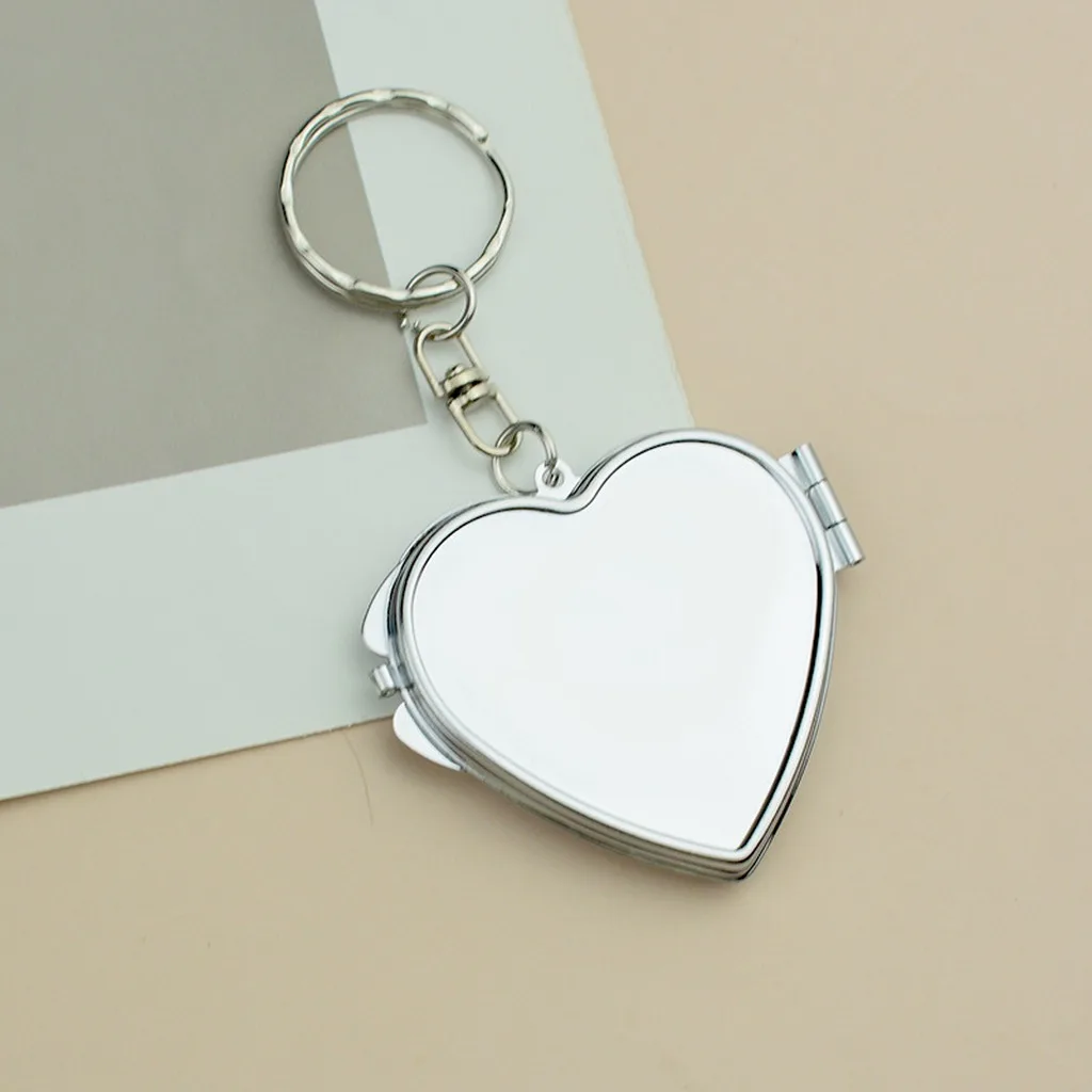 Portable Makeup Mirror Metallic Double Sided Pocket Mirror Metal Cosmetic Mirror High-Definition For Gift Bedroom Daily